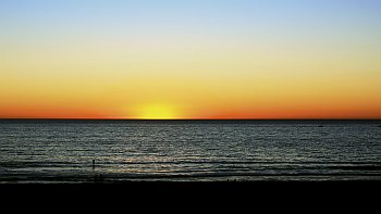 Sun Setting in Manhattan Beach