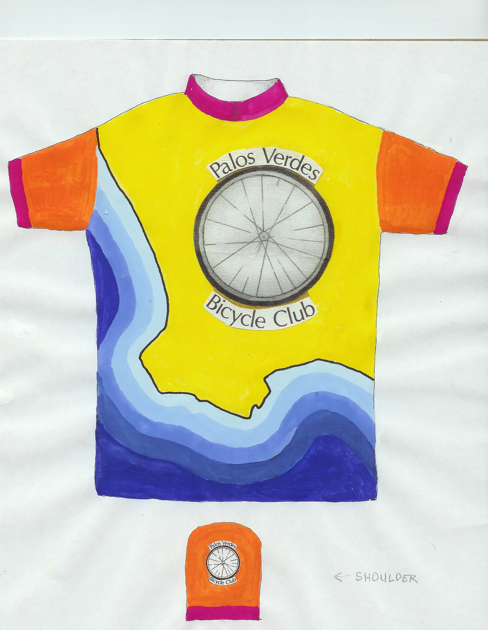 PV Bike Club Jersey - front and back views